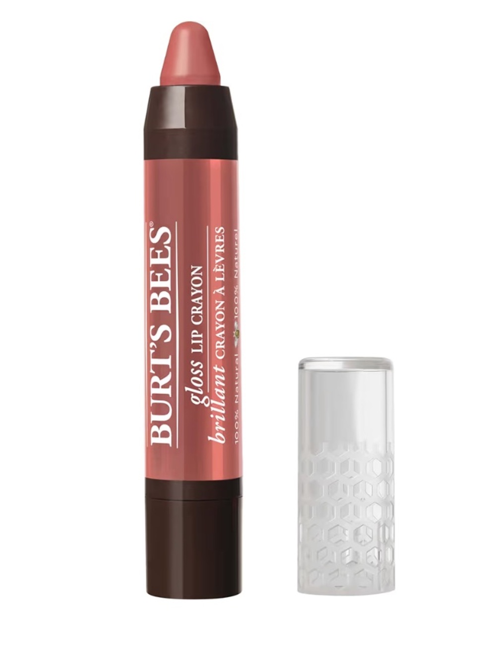 Burts Bees 100% Natural Moisturizing Lip Gloss Crayon Santorini Sunrise, Sealed